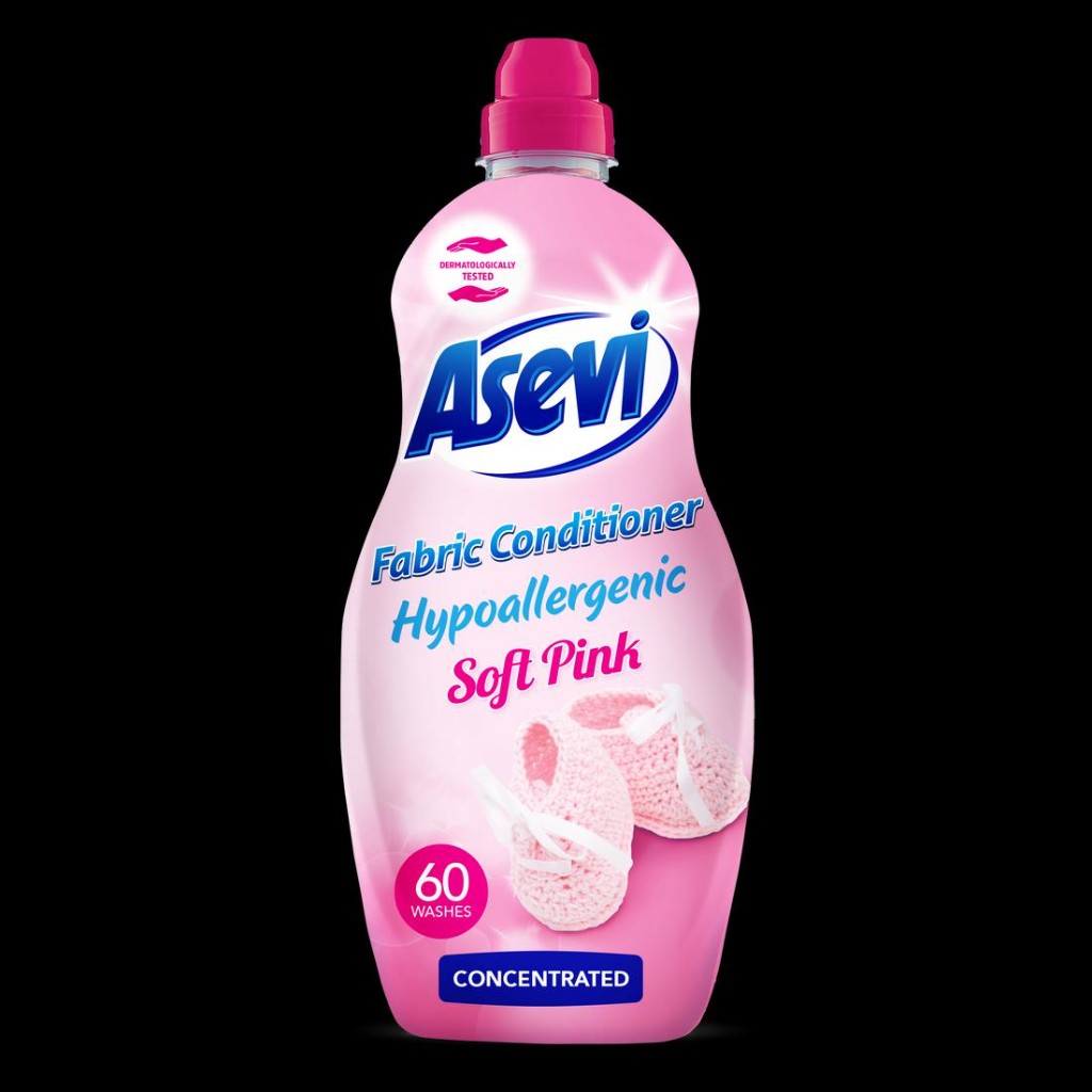 Asevi Soft Pink Fabric Softener 60 Wash