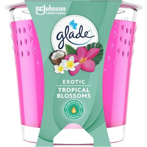 Glade Scented Candle with Essential Oils Bali Tropical Exotic Bloom 129g
