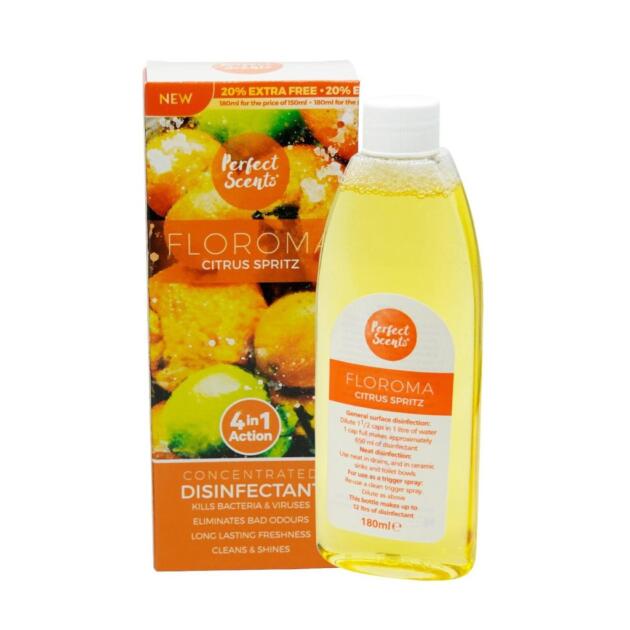 Perfect Scents Floroma Disinfectant Spray - Citrus Spritz 180ml