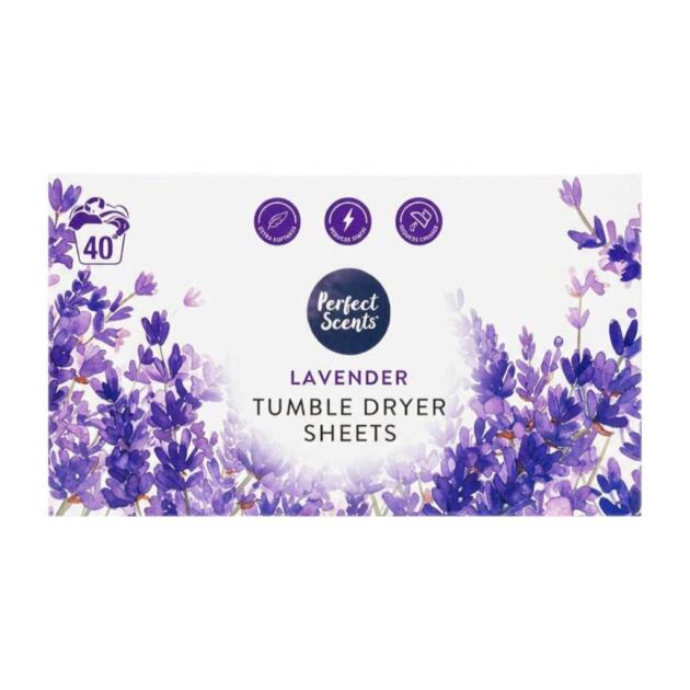 Perfect Scents Tumble Dryer Sheets (40 Sheets) - Lavender